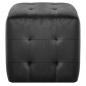 Preview: Pouf 2 Stk. Schwarz 30x30x30 cm Samtstoff