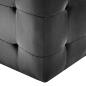 Preview: Pouf 2 Stk. Schwarz 30x30x30 cm Samtstoff