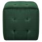 Preview: Pouf 2 Stk. Grün 30x30x30 cm Samtstoff