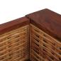 Preview: 2-tlg. Sofagarnitur mit Auflagen Braun Natur Rattan