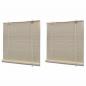 Preview: Bambusrollos Natur 2 Stk. 120x160 cm