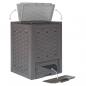 Preview: Gartenkomposter 3 Stk. Braun 60x60x83cm 900 L Kunststoff Rattan