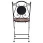 Preview: 3-tlg. Bistro-Set Mosaik Keramik Terrakotta  