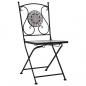 Preview: 3-tlg. Bistro-Set Mosaik Keramik Grau