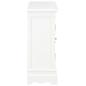 Preview: Sideboard Weiß 70x28x70 cm Massivholz Kiefer