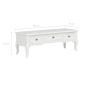 Preview: TV-Schrank Weiß 100 x 35 x 35 cm Holz