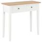 Preview: ARDEBO.de - Frisiertisch Konsolentisch Weiß 79 x 30 x 74 cm Holz