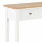 Preview: Frisiertisch Konsolentisch Weiß 79 x 30 x 74 cm Holz