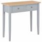 Preview: ARDEBO.de - Frisiertisch Konsolentisch Grau 79 x 30 x 74 cm Holz