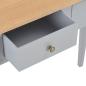 Preview: Frisiertisch Konsolentisch Grau 79 x 30 x 74 cm Holz