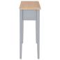 Preview: Frisiertisch Konsolentisch Grau 79 x 30 x 74 cm Holz