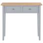 Preview: Frisiertisch Konsolentisch Grau 79 x 30 x 74 cm Holz