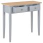 Preview: Frisiertisch Konsolentisch Grau 79 x 30 x 74 cm Holz