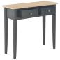 Preview: Frisiertisch Konsolentisch Schwarz 79x30x74 cm Holz