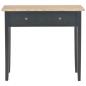 Preview: Frisiertisch Konsolentisch Schwarz 79x30x74 cm Holz