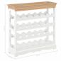 Preview: Weinschrank Weiß 70 x 22,5 x 70,5 cm MDF
