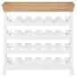 Preview: Weinschrank Weiß 70 x 22,5 x 70,5 cm MDF