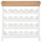 Preview: Weinschrank Weiß 70 x 22,5 x 70,5 cm MDF