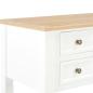 Preview: Schreibtisch Weiß 109,5 x 45 x 77,5 cm Holz