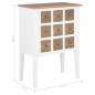 Preview: Sideboard Weiß 54x30x80 cm Massivholz