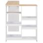 Preview: Bartisch mit Beweglichem Regal Weiß 138x39x110 cm