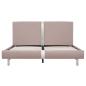 Preview: Bettgestell Cappuccino-Braun Kunstleder 140x200 cm