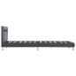 Preview: Bettgestell mit LED Grau Kunstleder 90x200 cm