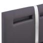 Preview: Bettgestell mit LED Grau Kunstleder 90x200 cm