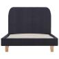 Preview: Bettgestell Dunkelgrau Stoff 90×200 cm 