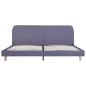 Preview: Bettgestell Hellgrau Stoff 180x200 cm
