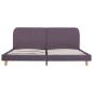 Preview: Bettgestell Taupe Stoff 180x200 cm
