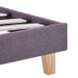 Preview: Bettgestell Taupe Stoff 180x200 cm