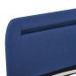 Preview: Bettgestell mit LED Blau Stoff 180x200 cm