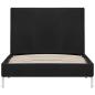 Preview: Bettgestell Schwarz Stoff 90x200 cm