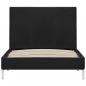 Preview: Bettgestell Schwarz Stoff 90x200 cm