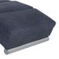 Preview: Massage Chaiselongue Grau Wildleder-Optik