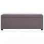 Preview: Bank mit Staufach 116 cm Taupe Polyester