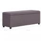 Preview: Bank mit Staufach 116 cm Taupe Polyester
