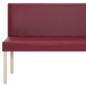 Preview: Sitzbank 139,5 cm Weinrot Kunstleder