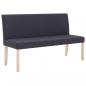 Preview: Sitzbank 139,5 cm Dunkelgrau Polyester