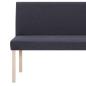 Preview: Sitzbank 139,5 cm Dunkelgrau Polyester