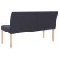 Preview: Sitzbank 139,5 cm Dunkelgrau Polyester