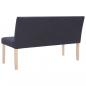Preview: Sitzbank 139,5 cm Dunkelgrau Polyester