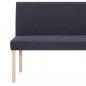 Preview: Sitzbank 139,5 cm Dunkelgrau Polyester