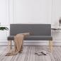Preview: ARDEBO.de - Sitzbank 139,5 cm Hellgrau Polyester