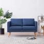 Preview: 2-Sitzer-Sofa Stoff Blau