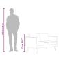 Preview: 2-Sitzer-Sofa Stoff Schwarz