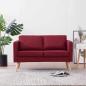 Preview: 2-Sitzer-Sofa Stoff Weinrot