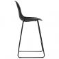 Preview: Barhocker 4 Stk. Schwarz Kunststoff