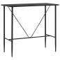 Preview: ARDEBO.de - Bartisch Schwarz 120 x 60 x 110 cm MDF